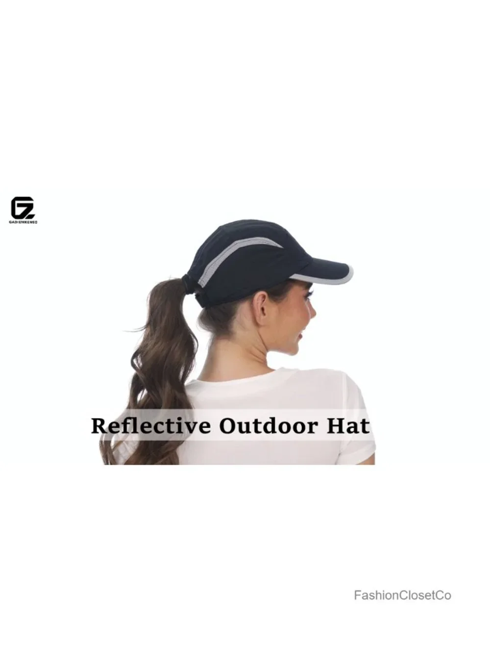 Unisex Unstructured Baseball Cap UPF 50+ Reflective Brim Outdoor